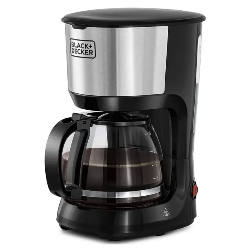 Black Decker 1.25L 10 Cups Coffee Maker With Glass Carafe 750W AC GHAR